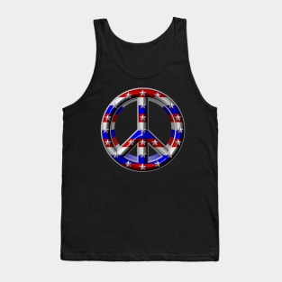 USA peace sign Tank Top